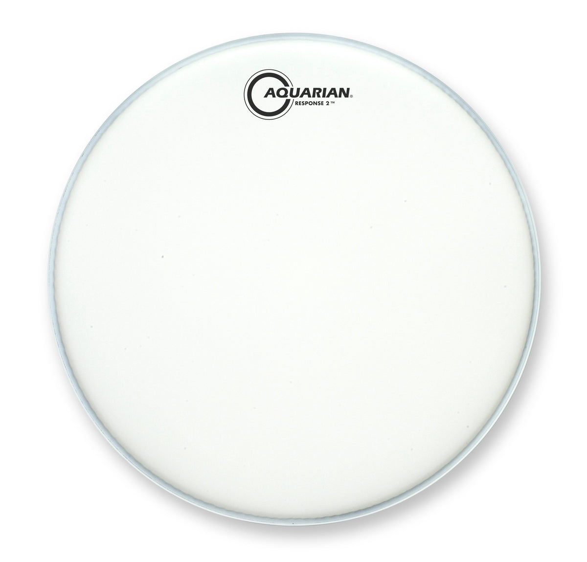 Aquarian 13" Response 2 White 7/7 Texture Coated Snare Drum Batter with Power Dot