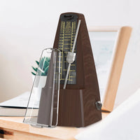 PSM Mechanical Metronomes for Piano Guitar Violin Bass Drum and Other Musical Instruments, Loud Sound, High Precision(Wood Grain)