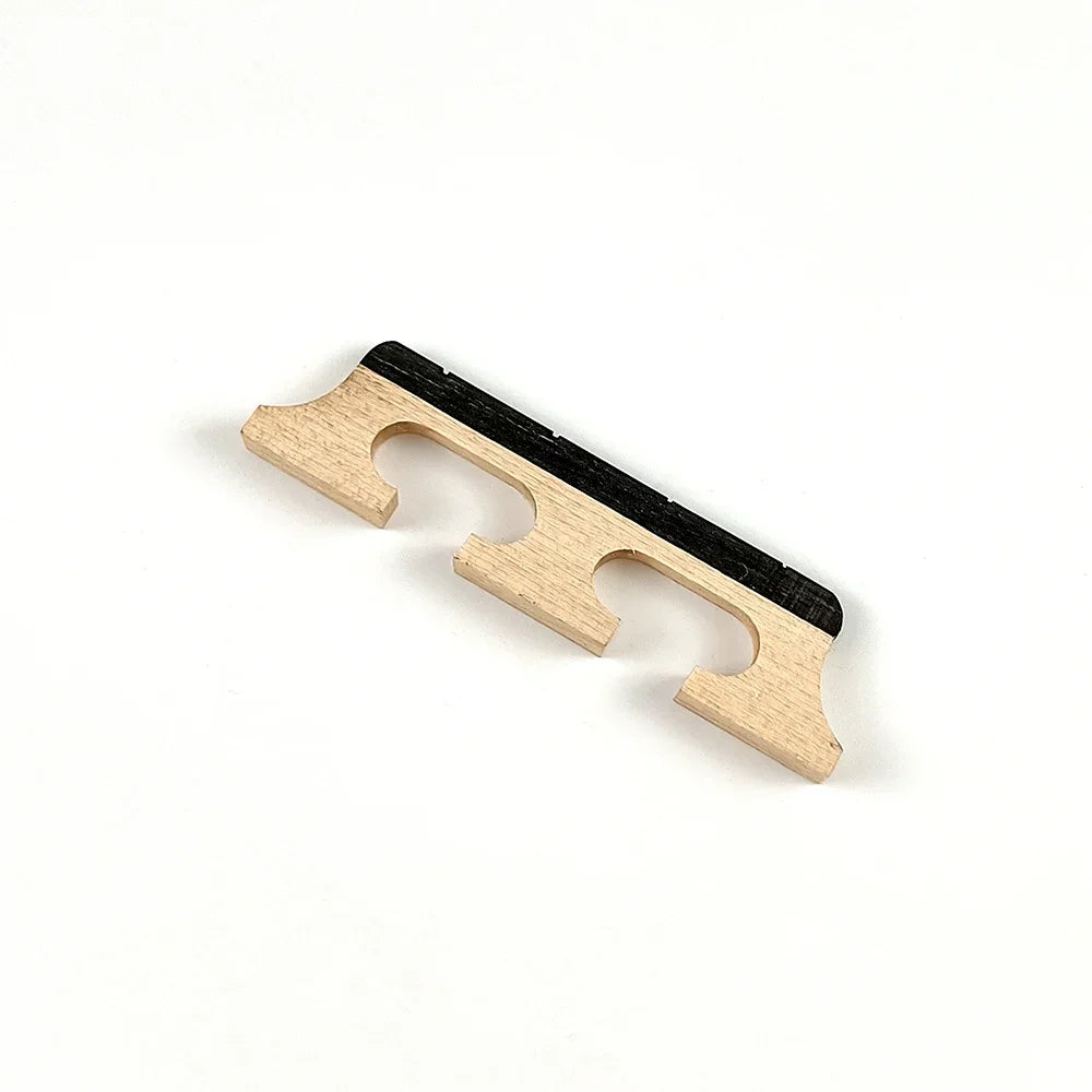 Maple Ebony Banjo Bridge 4/5/6 String Standard Size Wooden Saddle Lightweight 3 Foot Design
