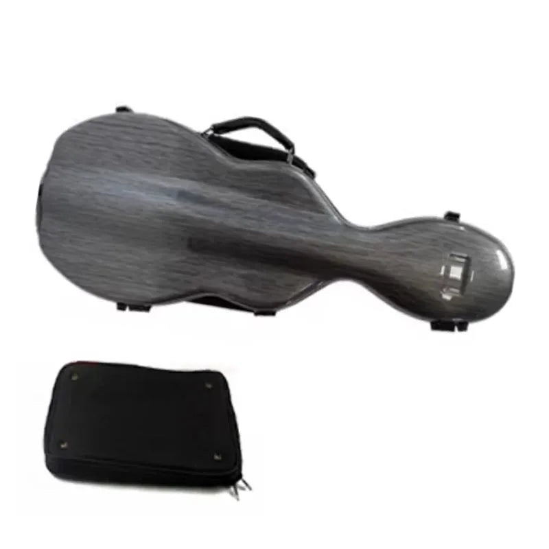 Shaped Fibreglass Violin Case 4/4 & 3/4 Shaped Hard Case Lightweight Lockable with Double Shoulder Straps