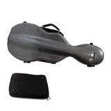 Shaped Fibreglass Violin Case 4/4 & 3/4 Shaped Hard Case Lightweight Lockable with Double Shoulder Straps