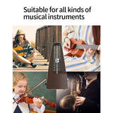 PSM Mechanical Metronomes for Piano Guitar Violin Bass Drum and Other Musical Instruments, Loud Sound, High Precision(Wood Grain)