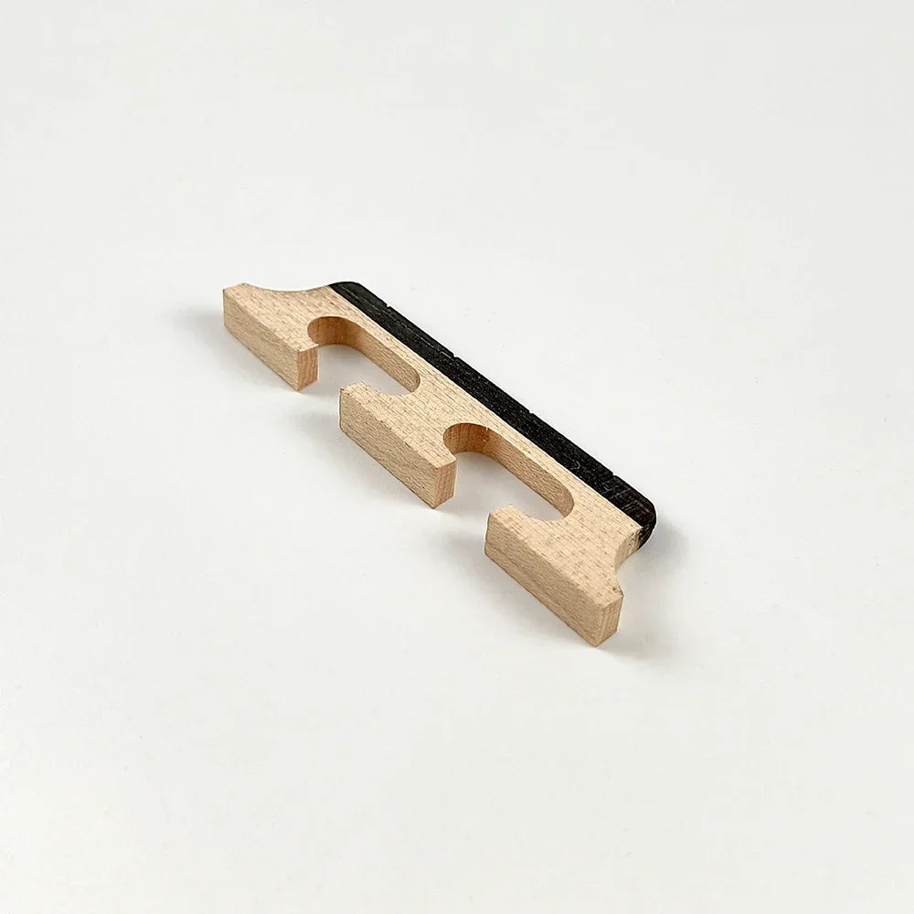 Maple Ebony Banjo Bridge 4/5/6 String Standard Size Wooden Saddle Lightweight 3 Foot Design