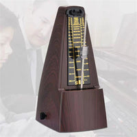 PSM Mechanical Metronomes for Piano Guitar Violin Bass Drum and Other Musical Instruments, Loud Sound, High Precision(Wood Grain)