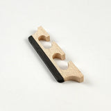 Maple Ebony Banjo Bridge 4/5/6 String Standard Size Wooden Saddle Lightweight 3 Foot Design