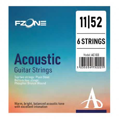 FZone Elec Gtr String Set 11-52