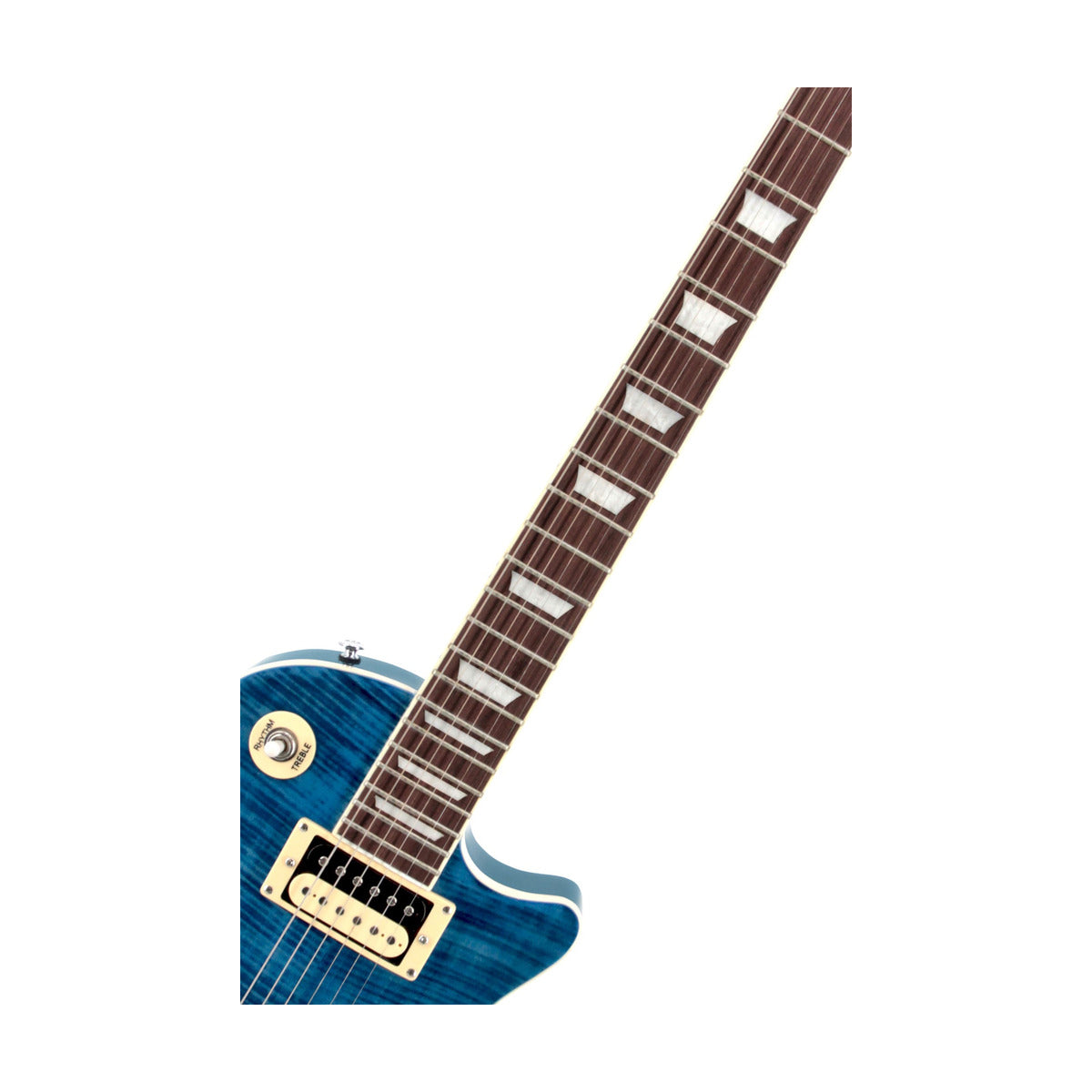 SX Les Paul Electric Guitar Trans Ocean Blue — gallery 5