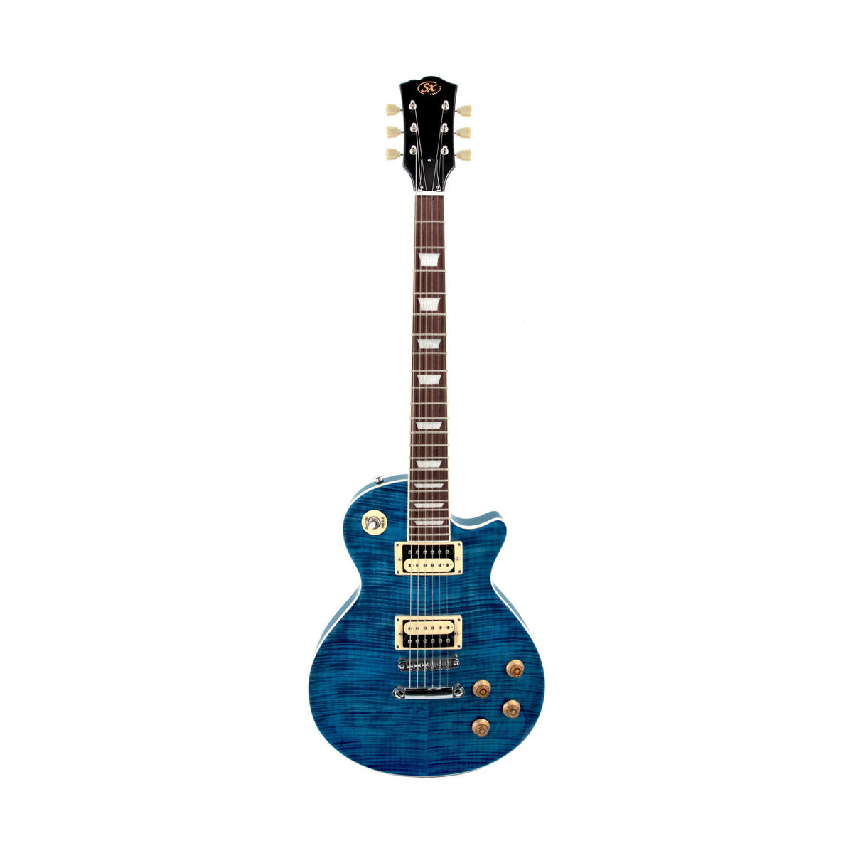 SX Les Paul Electric Guitar Trans Ocean Blue — hero 1