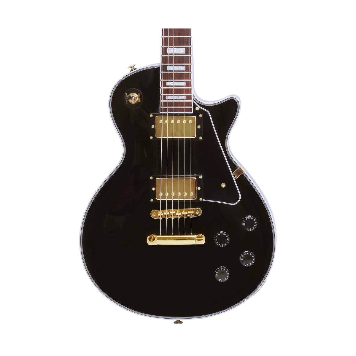SX Les Paul Electric Guitar Black — gallery 3