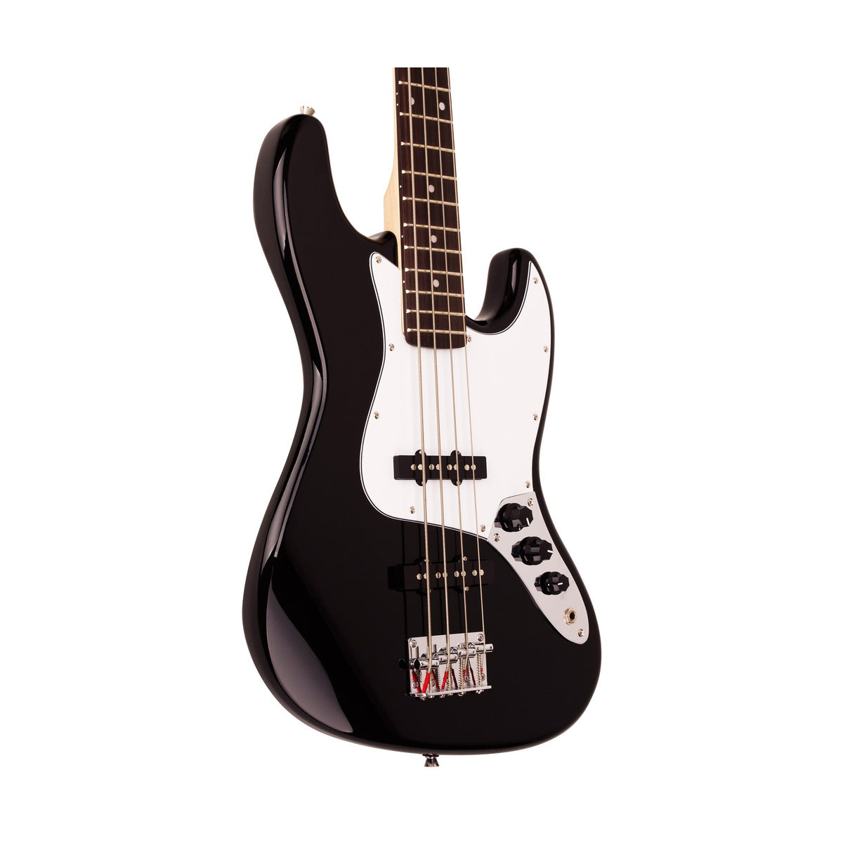 SX Electric Bass Guitar Kit 4Str - Amp Tuner Blk
