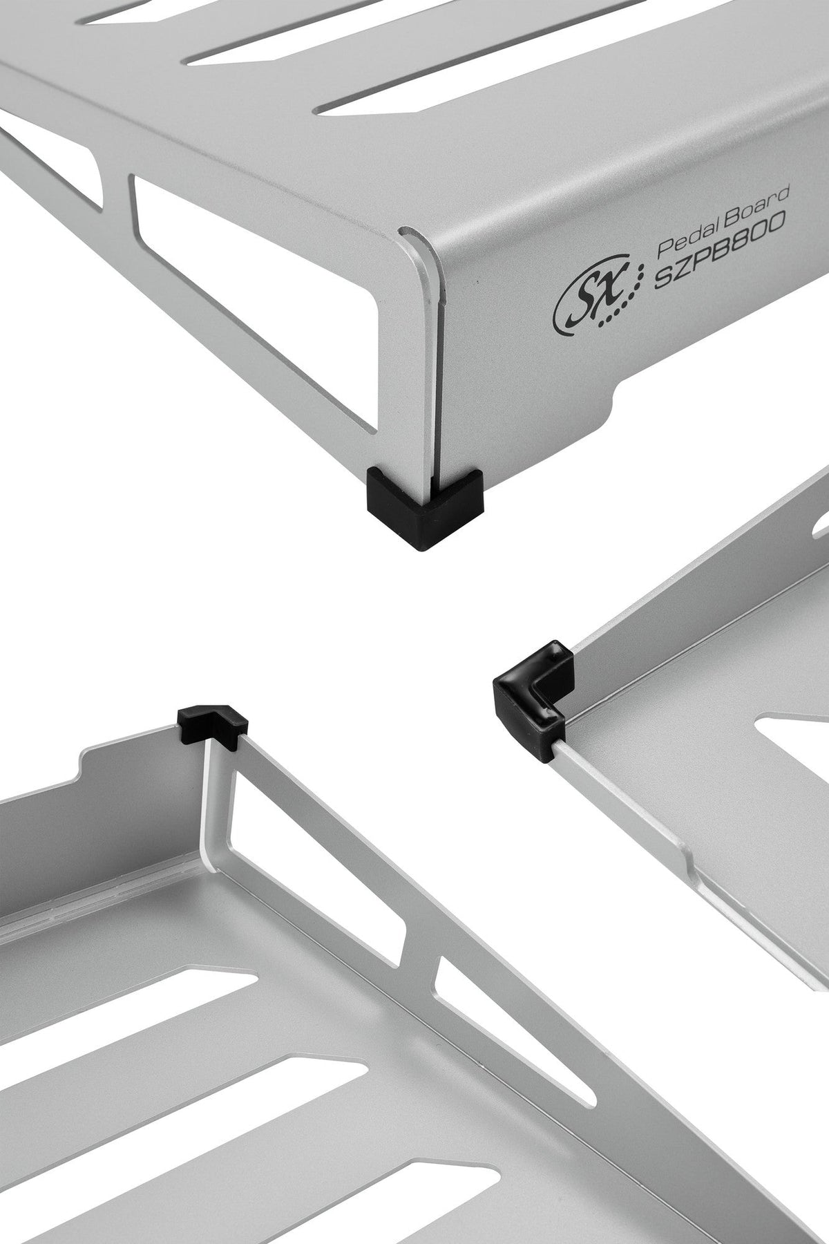 SX Pedal Board 80x41x9 Silver Withbag