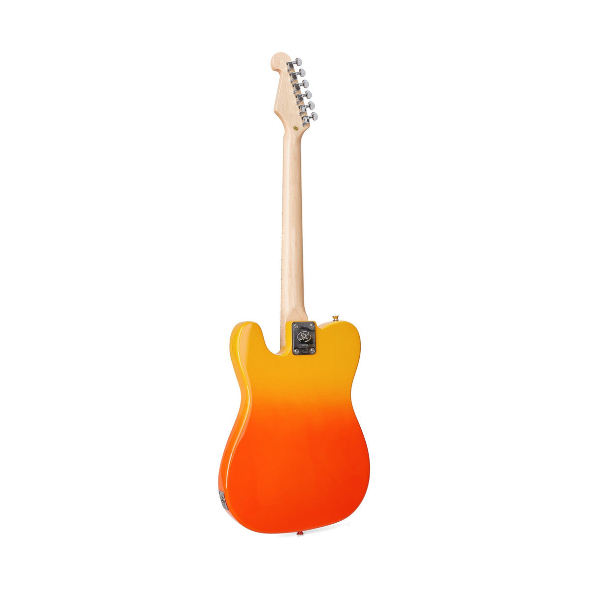 SX Tele Elec Guitar Burning Fire + Bag — gallery 4