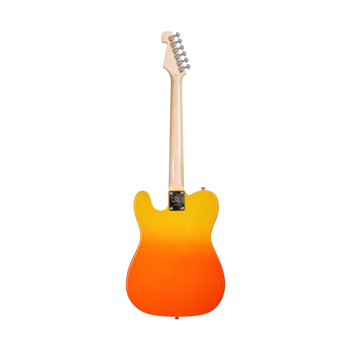 SX Tele Elec Guitar Burning Fire + Bag — gallery 3