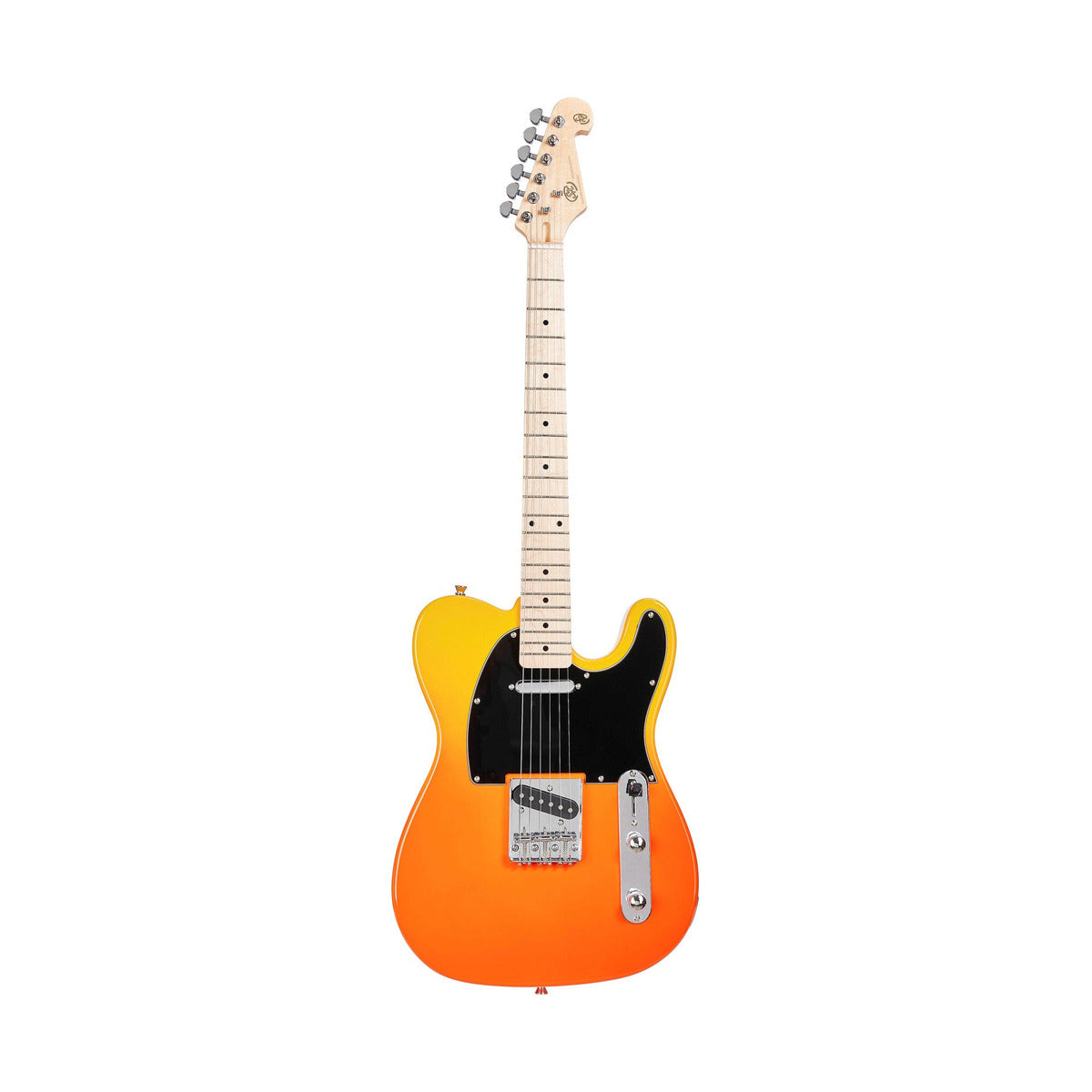 SX Tele Elec Guitar Burning Fire + Bag — hero 1