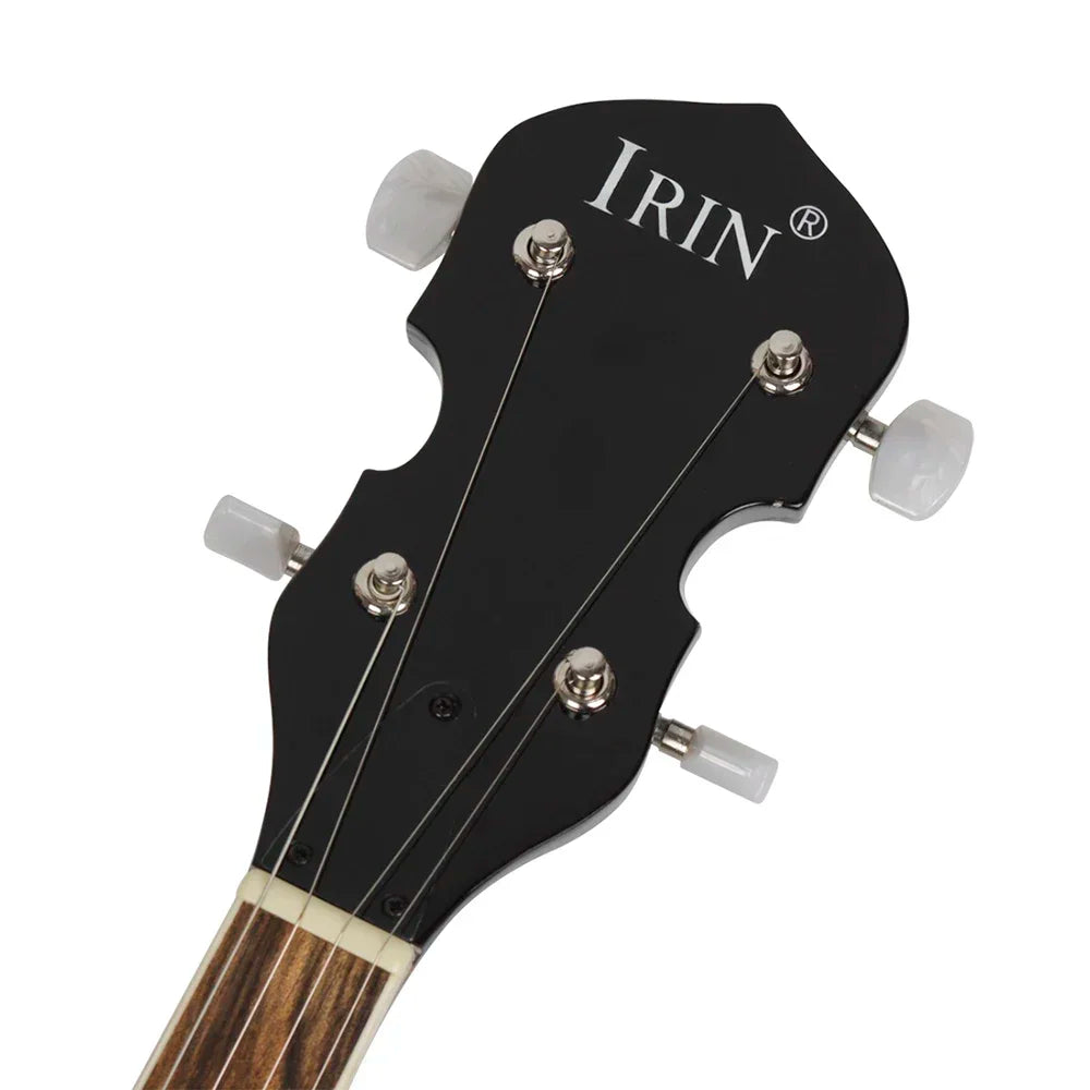 IRIN 5 String Banjo 22 Fret Sapele Body Rosewood Fingerboard with Carry Bag Beginner Friendly