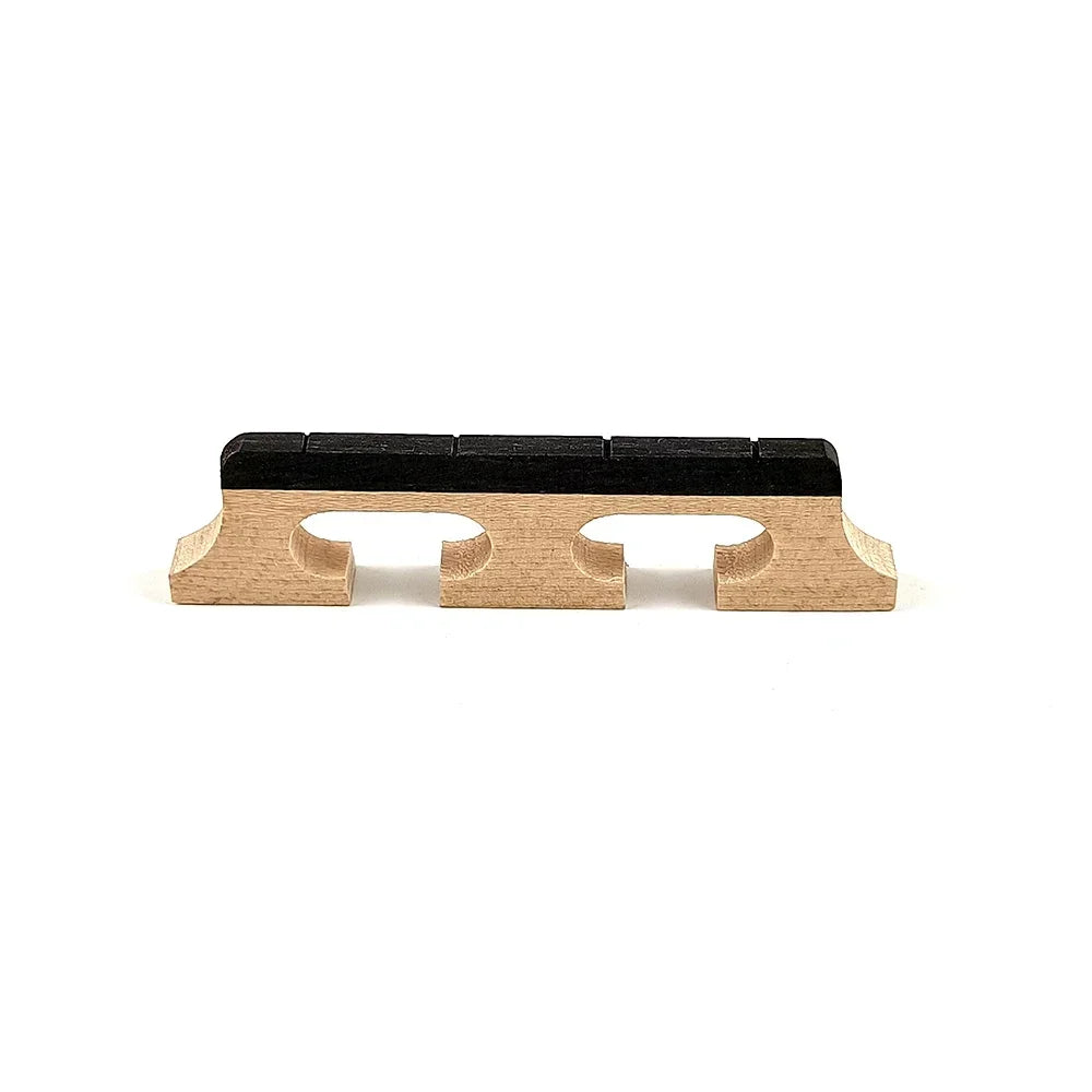 Maple Ebony Banjo Bridge 4/5/6 String Standard Size Wooden Saddle Lightweight 3 Foot Design