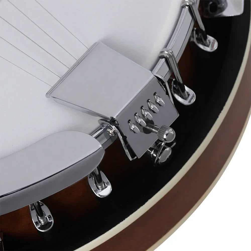 IRIN 5 String Banjo 22 Fret Sapele Body Rosewood Fingerboard with Carry Bag Beginner Friendly