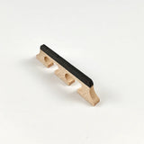 Maple Ebony Banjo Bridge 4/5/6 String Standard Size Wooden Saddle Lightweight 3 Foot Design