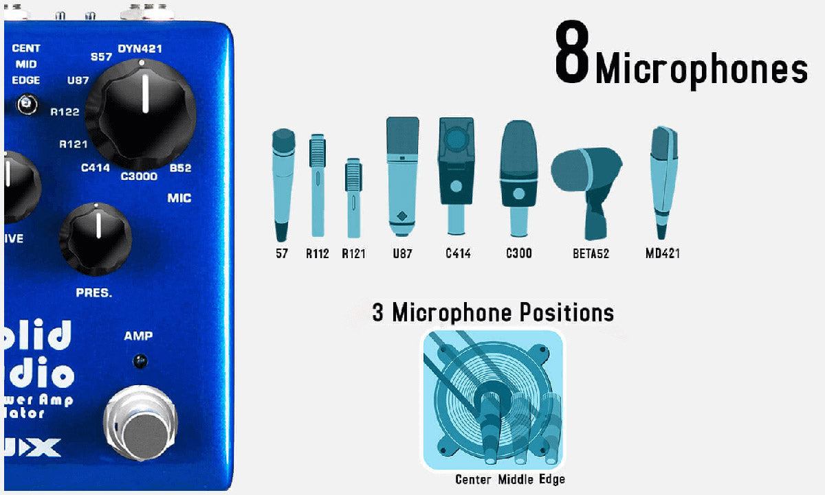 NUX NSS-5 Solid Studio IR & Amp Simulator Effects Pedal — official NUX photo 6