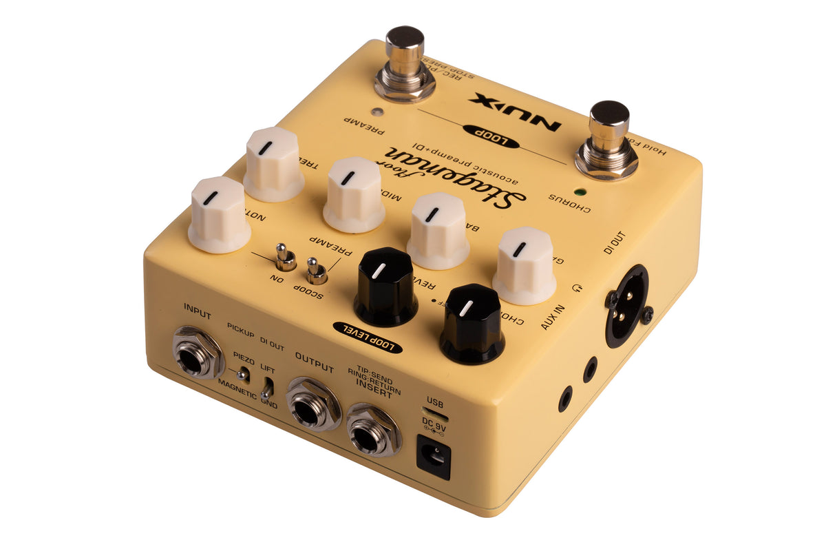 NUX Stageman Floor Acoustic Preamp & DI Pedal – Acoustic Guitar Processor — official NUX photo 5
