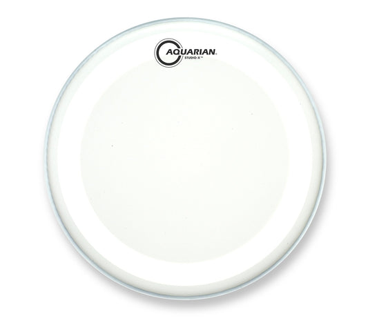 Aquarian 16" Studio-x White Texture Coated 10mil Single Ply Drumhead with X Ring
