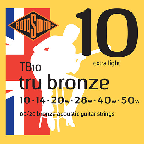 Rotosound Acoustic Guitar Strings – 80/20 Bronze – Gauge 10-50