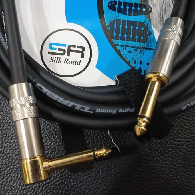 Silkroad Guitar Cable – 5M – Angle Jack – to – Jack