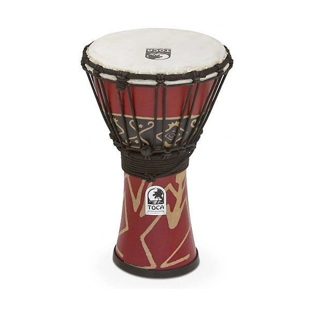 TOCA 7'' Freesyle Ropetuned Djembe - BALI RED