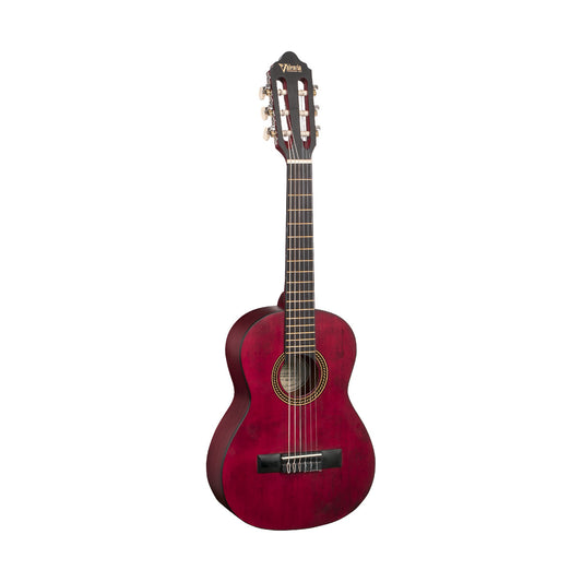 Valencia 1/4 Classic Guitar Trans Red