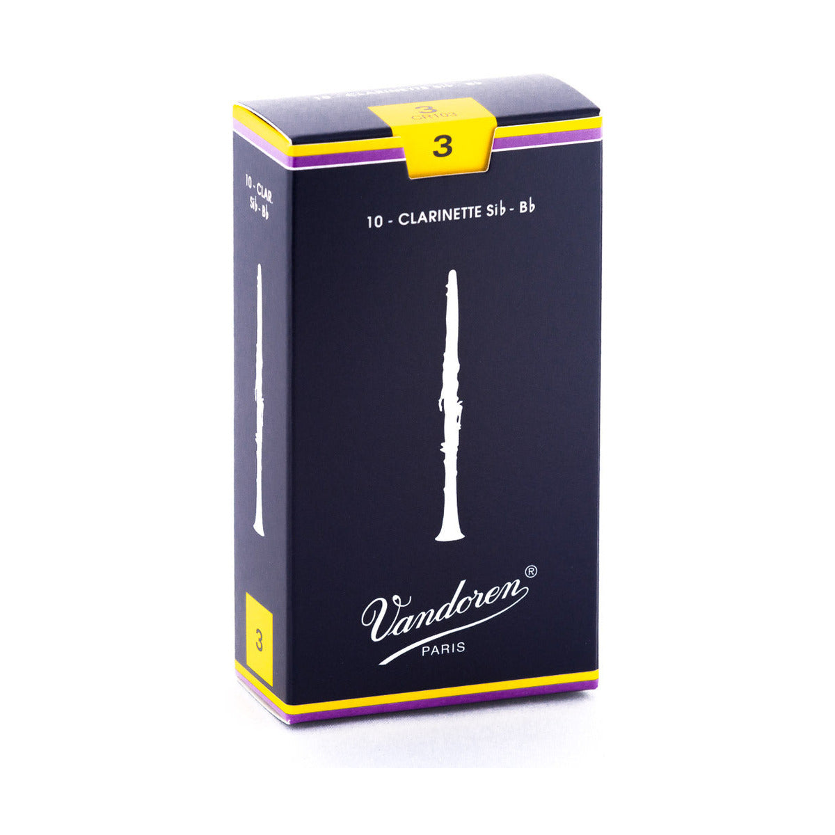 Vandoren Classic Bb Clarinet Reeds – Strength 3.0 (Box of 10)
