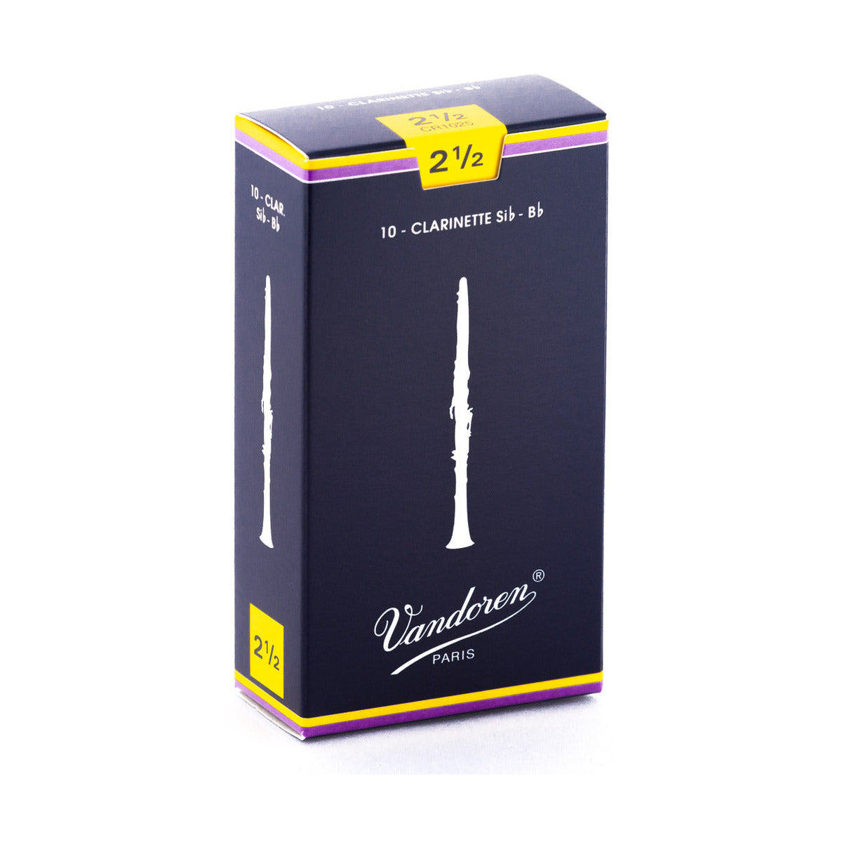 Vandoren Classic Bb Clarinet Reeds – Strength 2.5 (Box of 10)