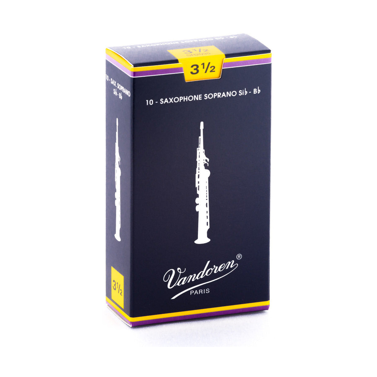 Vandoren Classic Soprano Sax Reeds Strength 3.5 – Box of 10