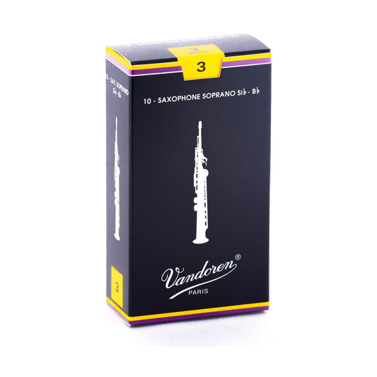 Vandoren Classic Soprano Saxophone Reeds 3 – Box of 10 — official Vandoren image 1