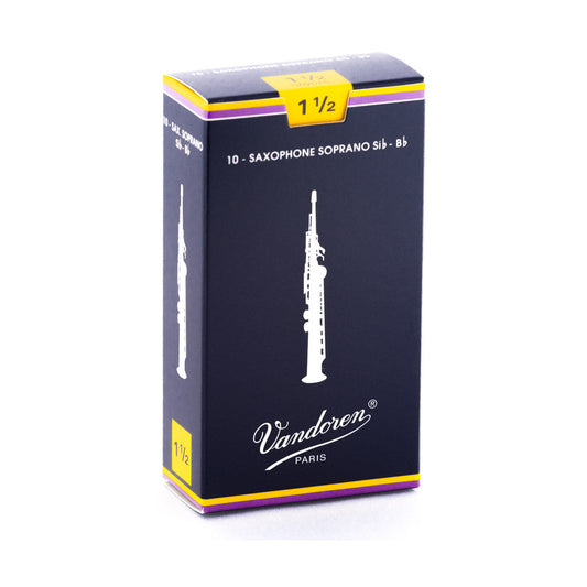 Vandoren Classic Soprano Saxophone Reeds 1.5 – Box of 10 — official Vandoren image 1