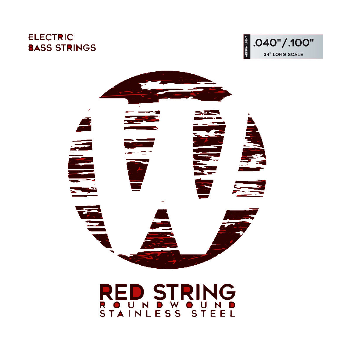 Warwick Red Label 4-String Bass Strings Medium-Light 40-100 42210ML4