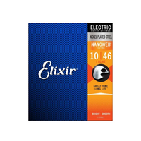 Elixir Electric Nickel Plated Steel Strings w NANOWEB Coating