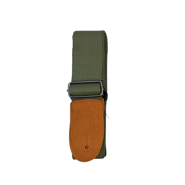 Bk Cotton Guitar Strap Green