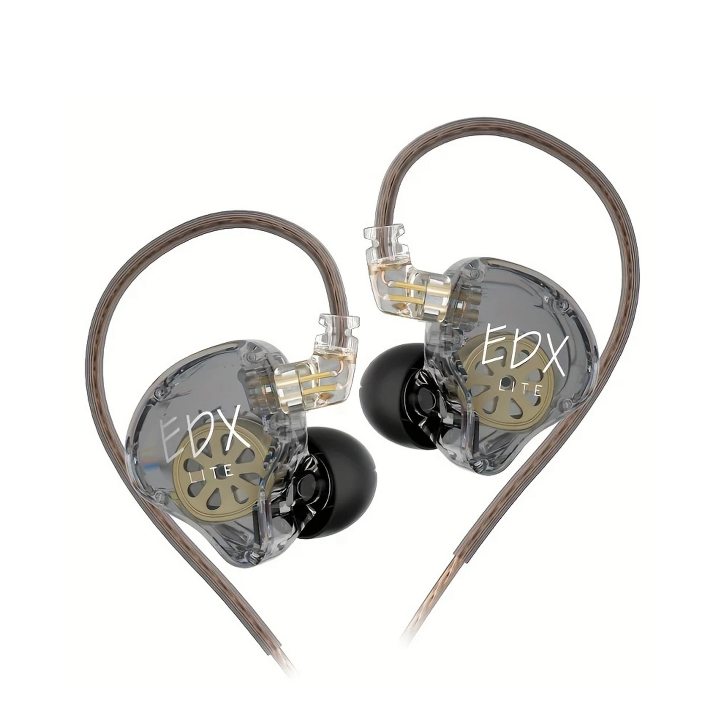 PSM KZ EDX Lite In-Ear Monitor Headphones – Wired HiFi IEM Earphones with Detachable Cable & Microphone by Pieter Smuts Music