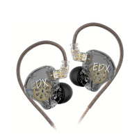 PSM KZ EDX Lite In-Ear Monitor Headphones – Wired HiFi IEM Earphones with Detachable Cable & Microphone