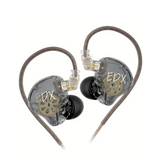 PSM KZ EDX Lite In-Ear Monitor Headphones – Wired HiFi IEM Earphones with Detachable Cable & Microphone