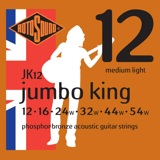 Rotosound Acoustic Guitar Strings – Phosphor Bronze – Gauge 12-54