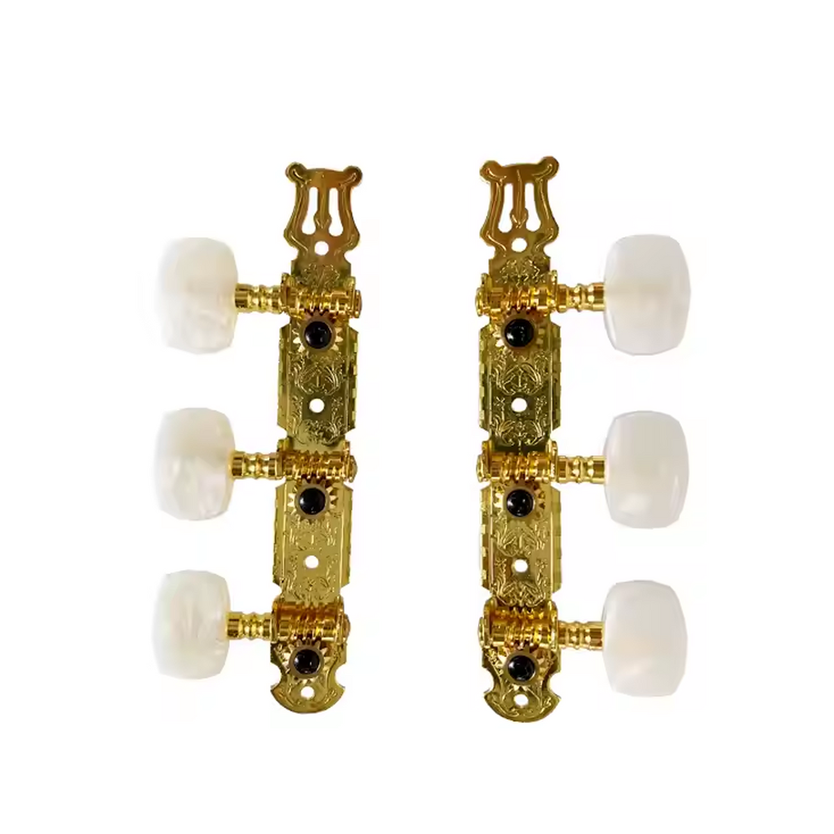 Alice GDAOD19CP Gold Plated Classical Guitar Machine Heads – Smooth Precision Tuning, 1:14 Gear Ratio by Alice