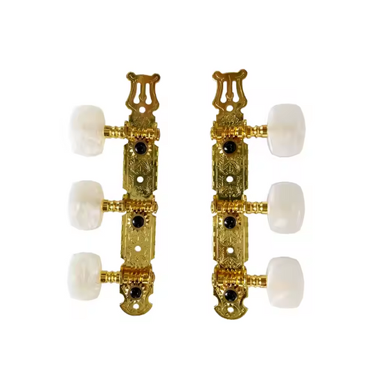 Alice GDAOD19CP Gold Plated Classical Guitar Machine Heads – Smooth Precision Tuning, 1:14 Gear Ratio by Alice
