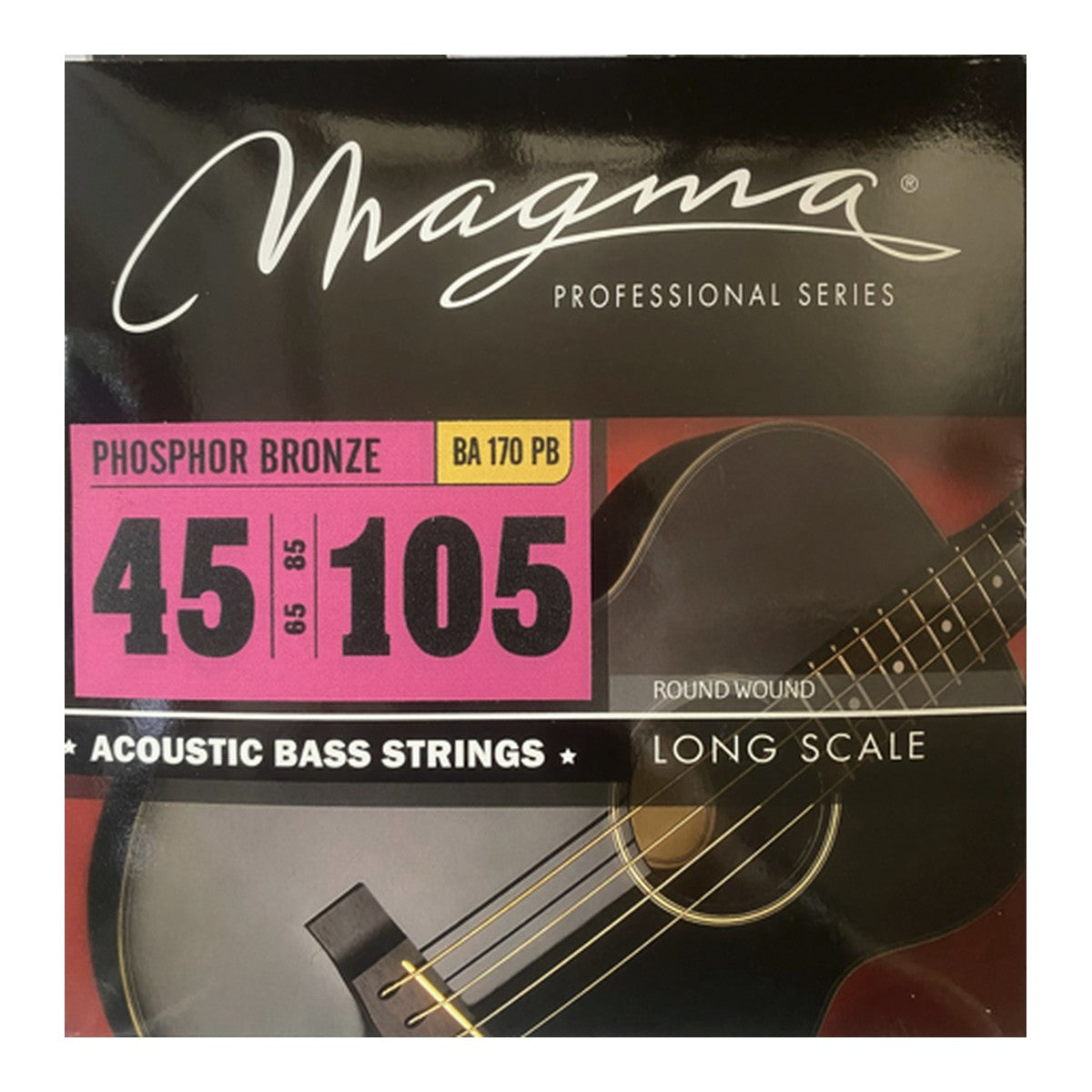 Magma BA170PB Acoustic Bass Strings Phosphor Bronze 4-String 45-105