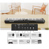 NUX NEK100 Portable Keyboard – 61-Key Digital Keyboard with Built-in Speakers