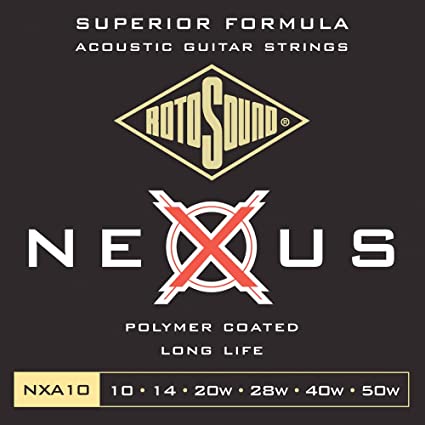 Rotosound Acoustic Guitar Strings–COATED–Gauge 10-50
