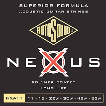 Rotosound Acoustic Guitar Strings – COATED – Gauge 11-52