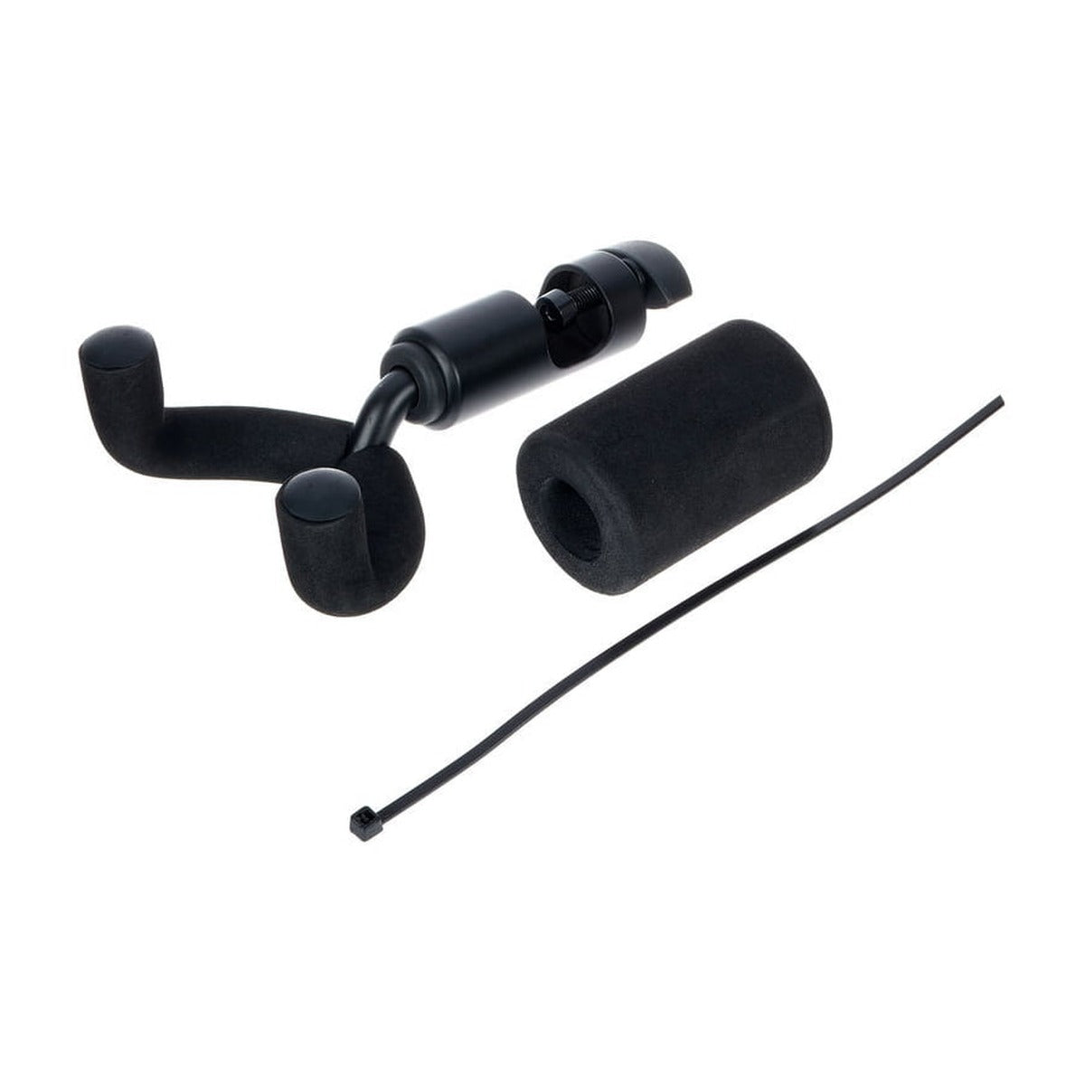 On-Stage GS7800 mic stand guitar hanger with EVA bumper and zip tie