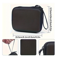 PSM Compact Guitar Pick Storage Case – Durable Hard Shell Travel Pouch with Zipper & Strap