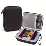 PSM Compact Guitar Pick Storage Case – Durable Hard Shell Travel Pouch with Zipper & Strap